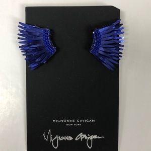 Mignonne gavigan blue metallic earrings